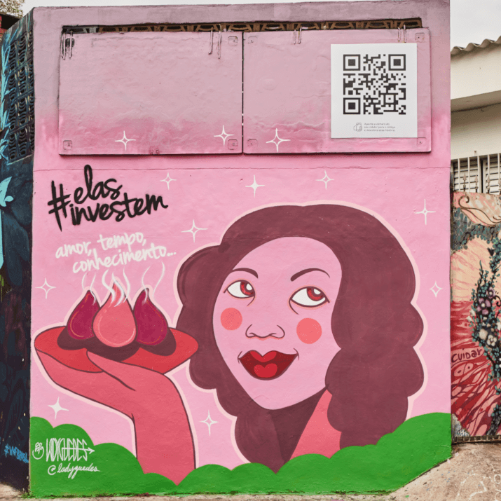 Muro grafitado no Beco do Batman - Homenageada: marcia Verlânia